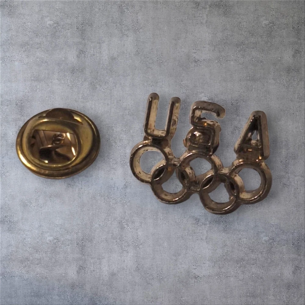 Elegant Gold USA Olympic Cuff Links
